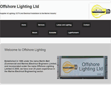 Tablet Screenshot of offshorelighting.co.uk